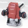 A red and black Makita router is shown against a white background. Produktbild-Vorschau