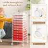Carrello COSTWAY con 10 cassetti impilabili, carrello Anteprima dell’immagine prodotto 6