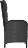 vidaXL Gartenstühle 2 Stk. Poly Rattan Schwarz Produktbild-Vorschau 5