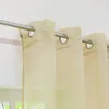 Gardinen Vorhänge Voile Gardine Transparent Dekoschal Uni Produktbild-Vorschau 4