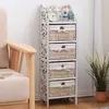 Komoda Rebecca Mobili, rzeźbiona z 4 szufladami, wykonana z Podgląd zdjęcia produktu 2