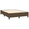 vidaXL Boxspringbett mit Matratze Dunkelbraun 140x200 cm Produktbild-Vorschau 3