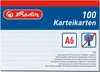 Herlitz Karteikarte  A6 liniert weiß           100er Anteprima dell’immagine prodotto 5