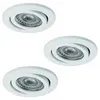 Nice Price Basic Einbauleuchten Set schwenkbar LED 3x3,5W Produktbild-Vorschau 3