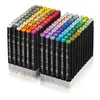 Two sets of marker pens are arranged in clear plastic holders against a white background. Náhľad obrázku produktu