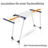 BigDean Wäscheständer mit dicken Leinen Jumbo Weiß Produktbild-Vorschau 5