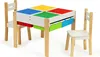 Mobili in legno per bambini: set composto da tavolo + 2 Anteprima dell’immagine prodotto 1