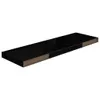 vidaXL Mensole sospese 4 pz. Nero lucido 80x23,5x3,8 cm MDF Anteprima dell’immagine prodotto 9