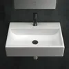 Alpenberger Waschbecken Eckig | Keramik Hängewaschbecken Produktbild-Vorschau 4