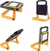 A collage of four images showing a portable LED work light from different angles. Produktbild-Vorschau