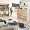 BDW, komoda z 10 szufladami, 160×40×121 cm, K160, biały / Podgląd zdjęcia produktu 2