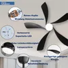 Sofucor 132 cm moderner Deckenventilator, DC-Motor, mit Produktbild-Vorschau 4