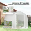 Outsunny Gewächshaus 3 x 2 x 2 m Foliengewächshaus mit 8 Produktbild-Vorschau 4