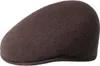 Cappellino Kangol Flat Cap 504 in pura lana, marrone, Anteprima dell’immagine prodotto 4