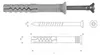 Nageldübel SM8x50 8x50 mm Senkkopf Schlagdübel Produktbild-Vorschau 5