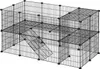 Ohrada pro malá zvířata ANIMAL 143x73x71 cm, černá Náhled obrázku produktu 1