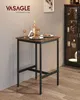 VASAGLE, table haute, table de bar, structure en acier, 60 Voir les images du produit 2