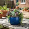 Bac à plantes Pot de fleurs « Bavaria » 33 cm bleu royal Voir les images du produit 7