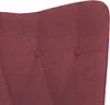 Hochwertig Schaukelstuhl mit Hocker Stoff Weinrot 327630 Produktbild-Vorschau 9