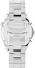 The back of a silver metal watch band and clasp. Produktbild-Vorschau