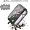 A protective case for an Apple Watch is shown, appearing to be dropped and cracking the ground beneath it. Produktbild-Vorschau