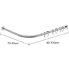 Duschvorhangstange L-Form ausziehbar halbrund 90-130 cm für Produktbild-Vorschau 13