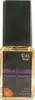 A perfume bottle with a black cap and a label. Produktbild-Vorschau