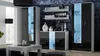 Komoda Furniture24 Soho S-7, moderní design, bílá/černá, Náhled obrázku produktu 2
