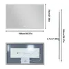 WISFOR LED Badspiegel 100x70 cm mit Beleuchtung Touch Produktbild-Vorschau 12