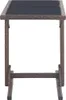 vidaXL Tavolo da giardino marrone 110×53×72 cm in vetro e Anteprima dell’immagine prodotto 2