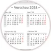 XXL Wandkalender Wandplaner 2027 grau (gerollt) DIN A0 Produktbild-Vorschau 6