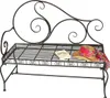 DanDiBo Panchina da giardino in metallo marrone resistente Anteprima dell’immagine prodotto 1
