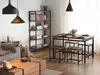 BELIANI Essgruppe Esszimmer Set  Braun Tisch 4 Hockern 75 x Produktbild-Vorschau 2