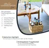 Koszyk na butelki HMF na 6 butelek, pleciony koszyk na Podgląd zdjęcia produktu 3