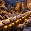 50er LED Solar Lichterkette Weihnachtsbeleuchtung warmweiß Productafbeelding-voorbeeld