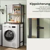 EUGAD Waschmaschinenregal, WC Regal über Waschmaschine Produktbild-Vorschau 5