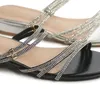 topschuhe24 3251 Damen Glitzer Sandalen, Farbe:Silber, Produktbild-Vorschau 6