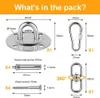 Deckenhaken, Edelstahl Deckenhaken bis 400kg - Boxsack Produktbild-Vorschau 3