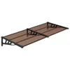 vidaXL Dveřní stříška černá 199x90 cm polykarbonát - Náhled obrázku produktu 3