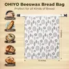 OHIYO Wiederverwendbare Bienenwachs Brotbeutel 43cm*33cm, Produktbild-Vorschau 2