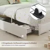 Łóżko tapicerowane UnboxG, 140x200 cm, białe, podwójne, z 2 Podgląd zdjęcia produktu 9