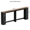 BROTTAR 79" Sofa-Tisch Braun mit LED-Beleuchtung, Produktbild-Vorschau 2