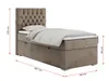 Einzelbett - Boxspringbett 90x200 mit Bettkasten und Produktbild-Vorschau 6