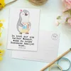 Mr. & Mrs. Panda Postkarte Business Analyst Herz - Weiß - Produktbild-Vorschau 3