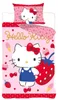 Hello Kitty "Strawberry" - Bettwäsche-Set, 135x200 & 80x80 Produktbild-Vorschau 1