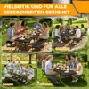 Izrielar Bierzeltgarnitur 3-tlg., Tisch+2 Bänke, klappbar, Produktbild-Vorschau 7