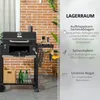 Outsunny houtskoolgrill, campinggrill met twee Productafbeelding-voorbeeld 7