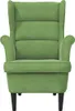 kreslo vidaXL Light Green Velvet Náhľad obrázku produktu 4