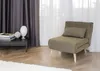 A modern living room with a sofa bed, curtains, and a side table. Náhled obrázku produktu