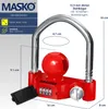 MASKO® Anhängerschloss Zahlenschloss mit 4 Stellig Code für Produktbild-Vorschau 7